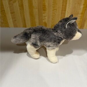 Douglas Plush Timber Wolf Husky Dog Realistic Gray White